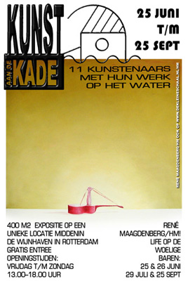 Expositieflyer Kunst Aan de kade, Rotterdam